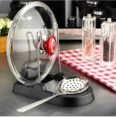 Qazan qapağı ve yağlı qaşıq üçün podstavka