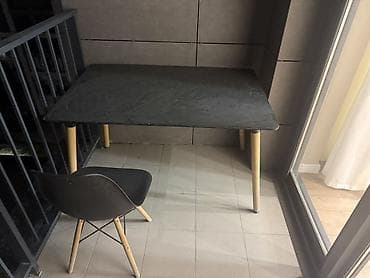 balkon stul: - Məhsul: Masa və oturacaq dəsti - Dizayn: Minimalist, skandinavi — 1
