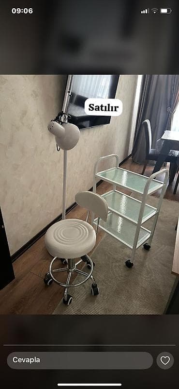 saloglu mebel: Gözəllik/səhiyyə üçün iş yeri dəsti Tərkib: - Təkərləri olan — 2