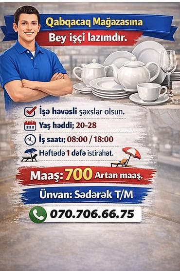 herbilesdirilmis muhafize idaresi unvan: Qabyuyan tələb olunur, Gündəlik ödəniş, İstənilən yaş — 3