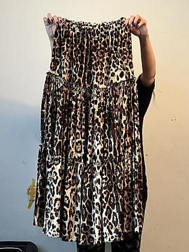 Paltolar: Leopar naxışlı süni kürk palto - Brend: SOYA (yaxada etiket — 6