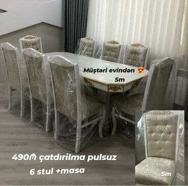 складные стулья: Dördbucaq masa, Qonaq otağı üçün, Zəmanətli — 9
