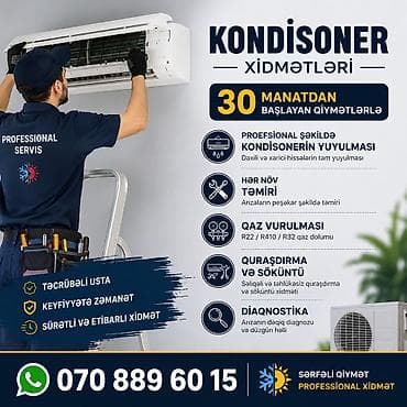 profil şəkli: Təmir, Split kondisionerlər, Təmizləmə, Zəmanətlə — 1