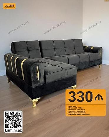 Künc Divan - Ölçülər: 260 × 160 sm - Mexanizm: açılan, bazalı - at lalafo.az Künc Divan - Ölçülər: 260 × 160 sm - Mexanizm: açılan, bazalı -