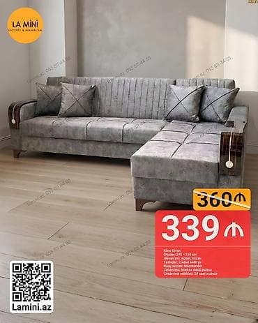 Künc divan, Açılan, Bazalı, Parça, Şəhərdaxili pulsuz çatdırılma — 1