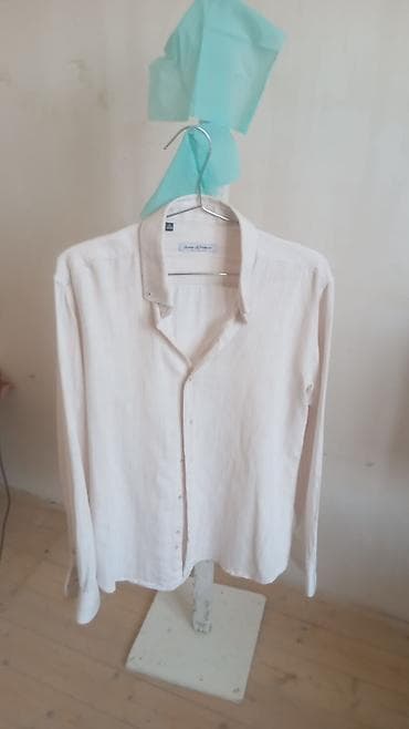 reqs paltarı: Guarass Exclusive kətan (linen)qarışıq kişi köynəyi, L ölçü" "kətan" — 1