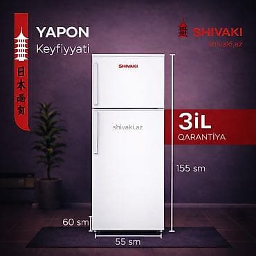 Yeni 2 qapılı Shivaki Soyuducu Satılır, rəng - Qara — 2