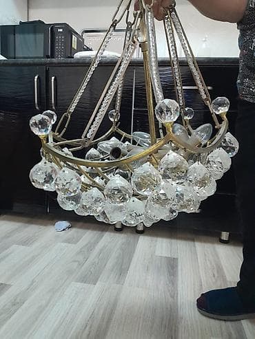 samdanlar: Çılçıraq, 10 və daha çox lampa, Xrustal — 1