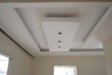 alcıpan tavan fiqurları: Hər növ Alcipan işləri görülür. Düz sadə tavan. Ara kəsmə divar — 22