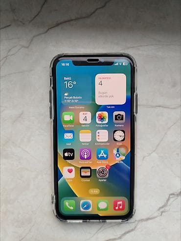 iphone x qiymeti 2 ci el: IPhone X, 64 GB, Black Titanium — 1