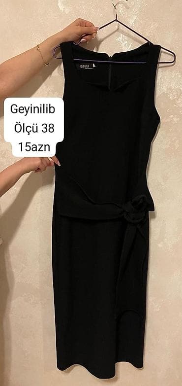 10 sabo: Qadın geyimləri – müxtəlif modellər və ölçülər 1) Qara xırda nöqtəli — 4