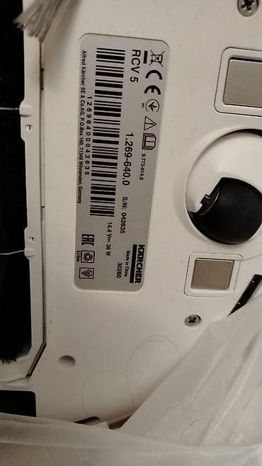 Kärcher RCV 5 robot tozsoran Xüsusiyyətlər: - Lidar sensorlu, xəritə