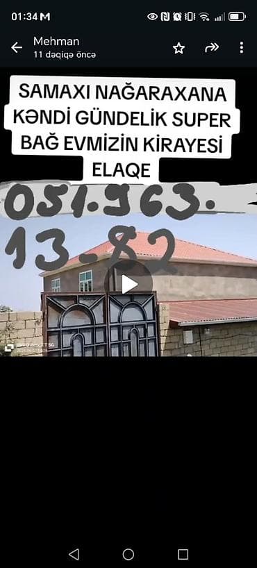 kiraye evlwr: Şamaxı, Nağaraxana kəndində gündəlik kirayə verilən bağ evi. - İki — 3