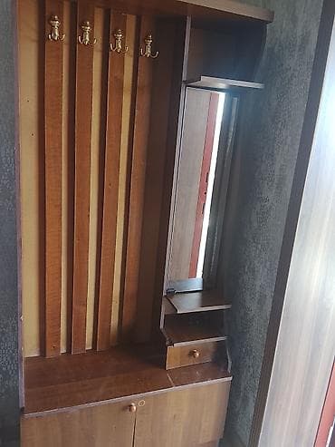 carpayi ikinci el: 2 qapılı, Güzgülü, Qəhvəyi, Digər material, Açılan, Düz dolab — 3