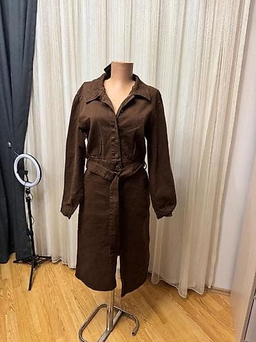 Qadın palto-stil don.Turkiye istesali.Razmer XL - Rəng: tünd qəhvəyi