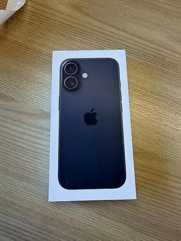 IPhone 16, 128 GB, Qara, Face ID lalafo.az -da IPhone 16, 128 GB, Qara, Face ID