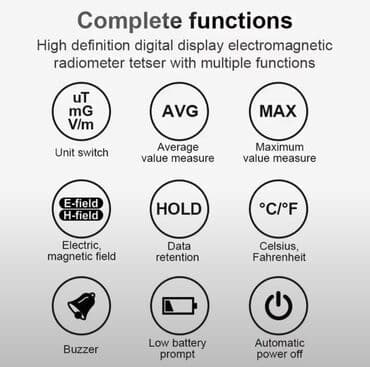 lazer metre bosch qiymeti: Elektromaqnit detektoru. Model: MESTEK EMF-01 Bu cihaz dəqiq sensora — 3