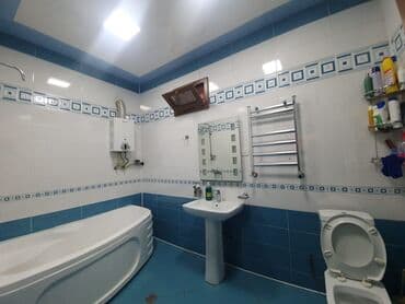 bakixanov qesebesi: Bakıxanov qəs. 6 otaqlı, 200 kv. m, Yeni təmirli — 18
