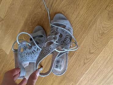 женские коралловые туфли: Ölçü: 36, rəng - Boz, Yeni — 1