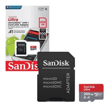 micro card 32gb: Карта памяти Micro SD SanDisk A1 Ultra 200GB Карта новая, оригинал — 1