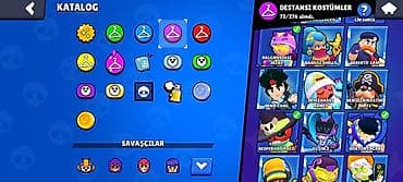 62K Kupa Brawl Stars Hesabı 90 Karakter | 44 Prestij | 3 Hiperşarj | 8 — 10
