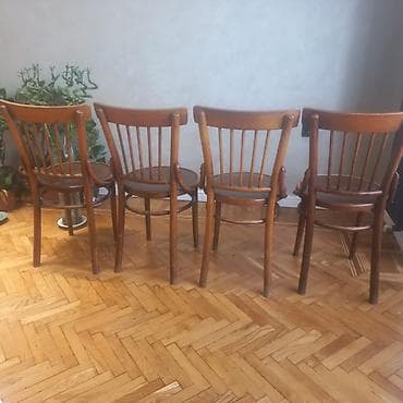 qədimi stol: Mətbəx üçün, Qatlanmayan, Stul — 4