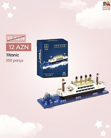 təyyarə konstruktorlar: Titanic konstruksiya dəsti – 350 parça - Model: Titanic gəmisi - — 1