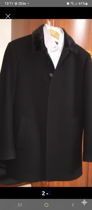 paltolar: Türkiyə istehsalı qısa palto(pol palto).50 ölçü.Tünd qaradır.2 dəfə — 1