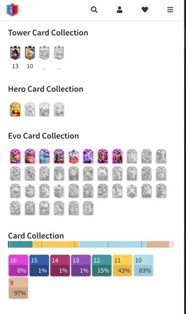 kartı: 7500 kupa Clash Royale hesabı – yüksək kupa və zəngin kolleksiya 8 — 2