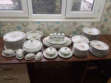 Qab-qacaq və mətbəx ləvazimatlarının alışı: Nahar dəsti, rəng - Ağ, Farfor, 12 nəfərlik, Yaponiya — 13