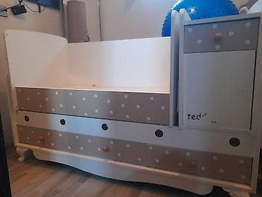 Oğlan və qız üçün, İşlənmiş, Dördbucaq, Beşik, Dəstsiz, Matrassız, Yellənmə mexanizmsiz