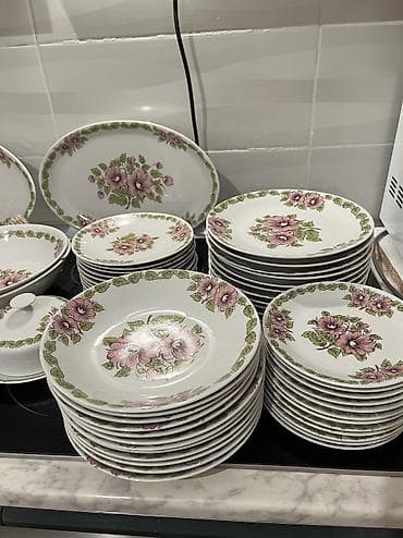 alman dreli: Nahar dəsti, rəng - Ağ, Farfor — 2