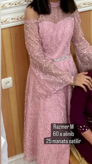 gelinlik donlar: Qadın geyimləri – donlar 1) Firuzəyi rəngli ziyafət donu - Ölçü — 2