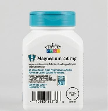 21st Century, Magnesium, 250 mg ✅ Məhsul 100% Orijinaldır! ABŞ-dan — 3