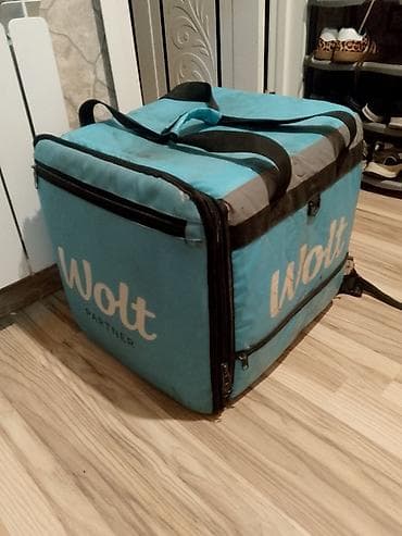 kuryer cantası: Wolt çatdırılma çantası (izotermik, böyük həcmli) - Rəng: mavi, Wolt — 1