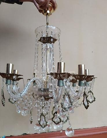 lustur sekilleri: Çılçıraq, 6 lampa, Xrustal — 3