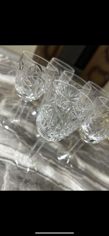 suse qab: Qədəhlər, Xrustal, 6 ədədli dəst — 1