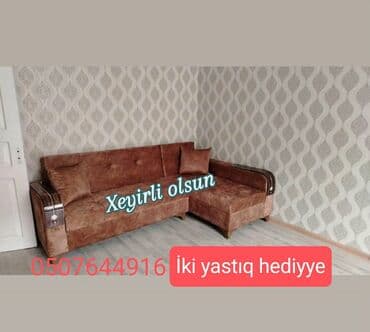 mingəçevirdə divan: Künc divan, Yeni, Açılan, Bazalı, Parça, Şəhərdaxili pulsuz çatdırılma — 1