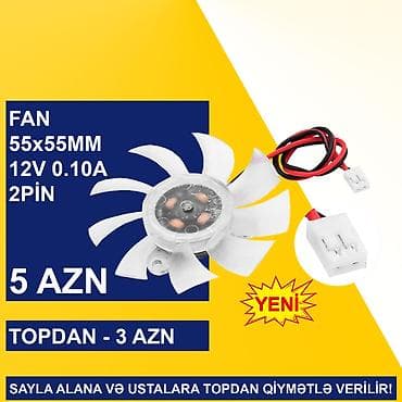 Аудиотехника: Fan “35/45/55mm 12v 2pin” SAYLA ALANA VƏ USTALARA TOPDAN QİYMƏTLƏ — 4