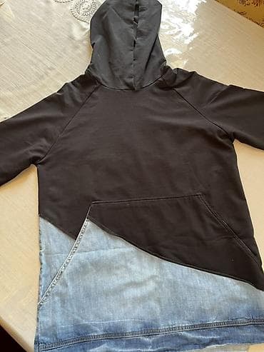 Unikal dizaynlı kapüşonlu tunik/sviter - Model: kapüşonlu, uzun kəsim