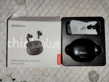 ucuz airpods: Simsiz (Bluetooth) Qulaqcıqlar, Lenovo, rəng - Qara — 1