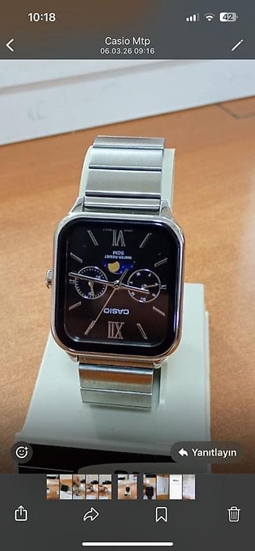 poljot saat: İşlənmiş, Qol saatı, Casio, rəng - Gümüşü — 1