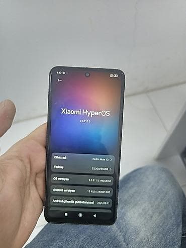Redmi Note 13, 256 GB, rəng - Qara, İki sim kartlı