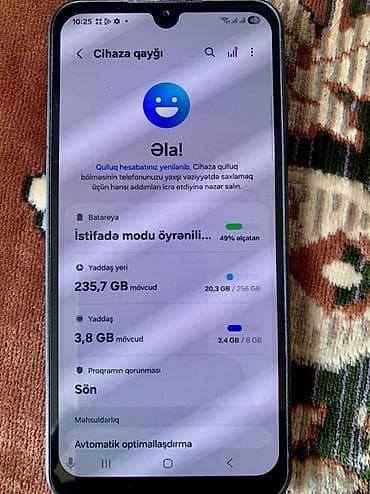 1:1 iphone: Samsung Galaxy A25, 256 GB, rəng - Mavi, İki sim kartlı — 9