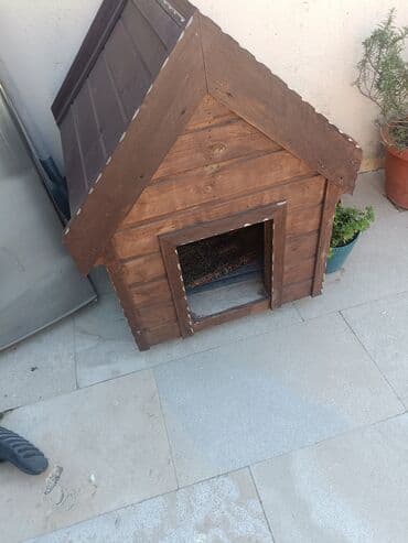 Taxta it evi - Material: tam ağac konstruksiya, taxta lamellərdən lalafo.az -da Taxta it evi - Material: tam ağac konstruksiya, taxta lamellərdən