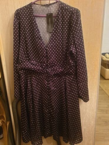 тренд йол: Brend: Trendyol Model: Xallı qadın donu - Rəng: Tünd bənövşəyi fon — 1