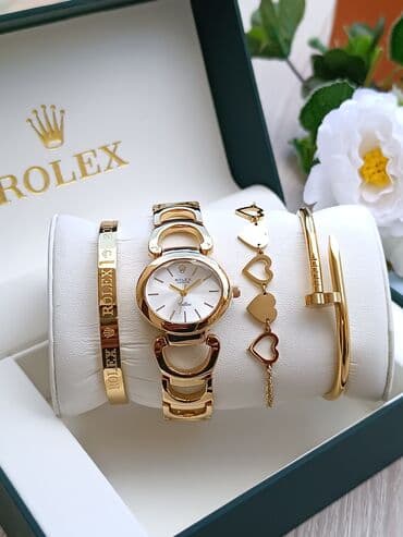 золотые комплекты с бриллиантами в баку: Новый, Наручные часы, Rolex — 1