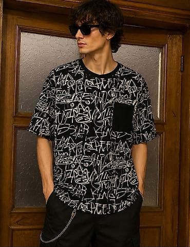 Futbolka, Defacto, XL, rəng - Qara — 1