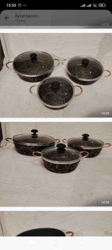 antilipid cay qiymeti: 3 lu dest 60 tek 20 manat 32 sm derin tava 20m qapağı hər ikisinə — 11