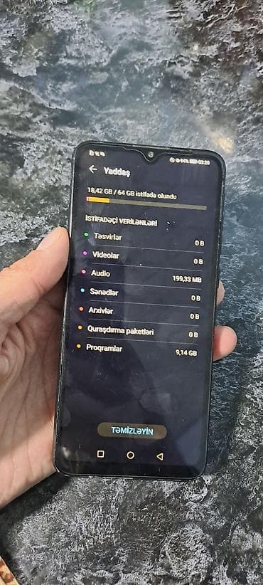 iphone 12 plata: Huawei Y6p, 64 GB, rəng - Qara, Barmaq izi — 3